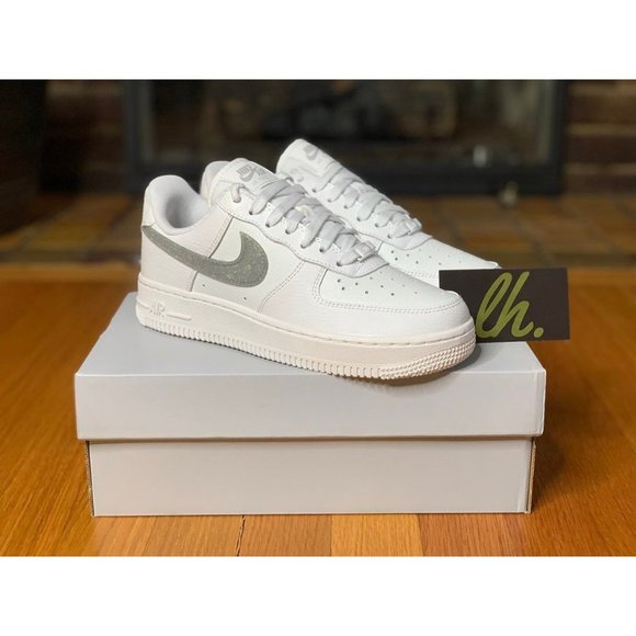 Sz 6.5 w Nike Air Force 1 Low "Glitter Swoosh Purple" - Picture 4 of 5